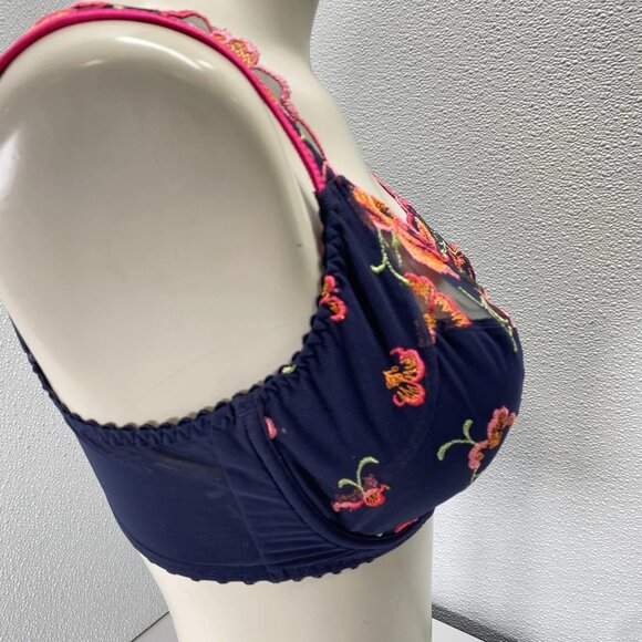 NEW PRIMADONNA Women’s Devdhaha Full Cup Unpadded Bra – Velvet Blue - Picture 3 of 10